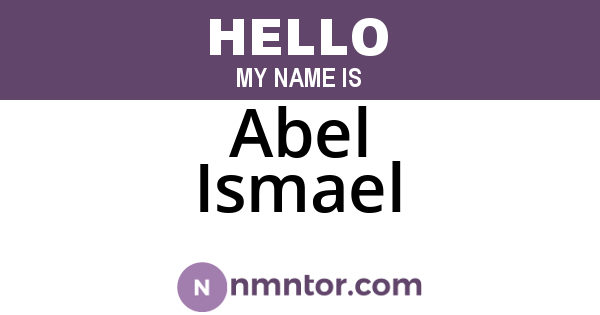 Abel Ismael