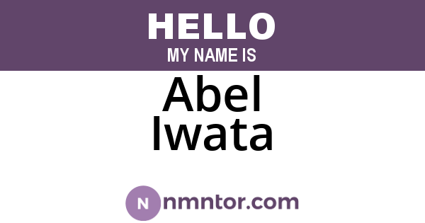 Abel Iwata