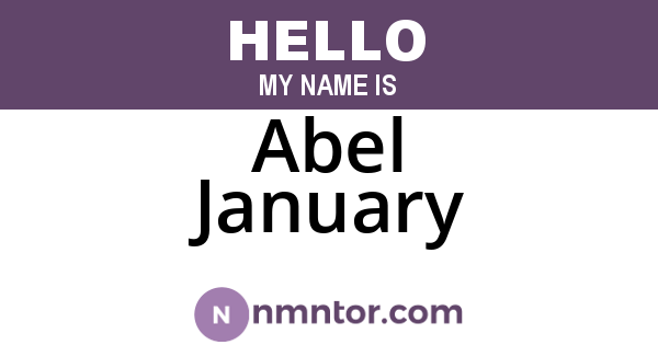 Abel January