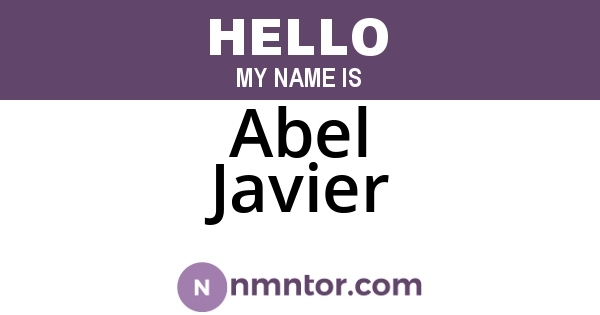 Abel Javier