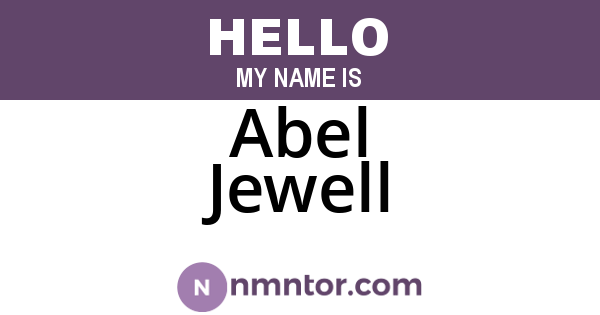 Abel Jewell