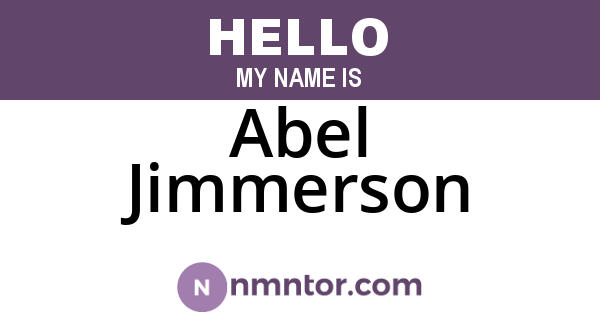 Abel Jimmerson