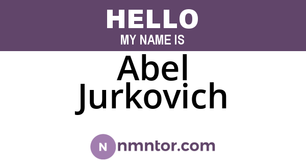 Abel Jurkovich