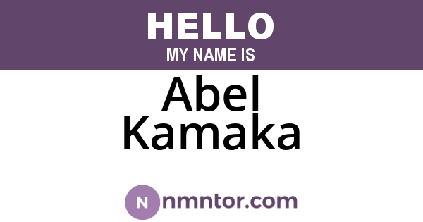 Abel Kamaka