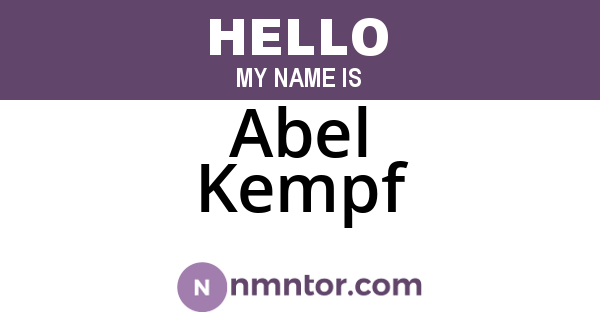 Abel Kempf