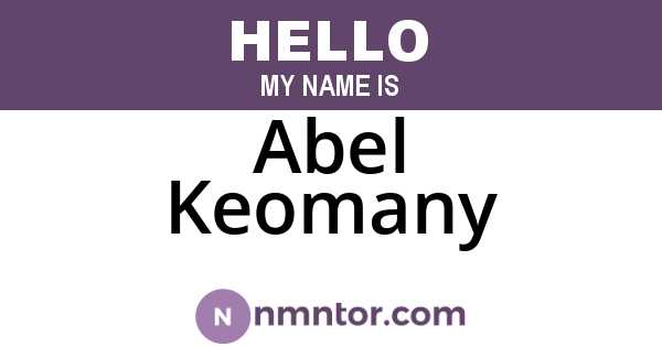 Abel Keomany