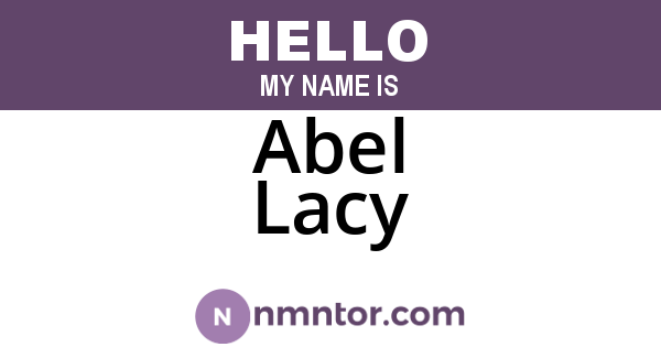 Abel Lacy