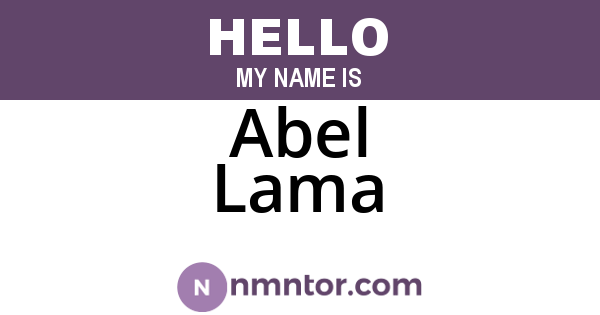 Abel Lama