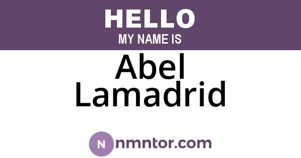 Abel Lamadrid
