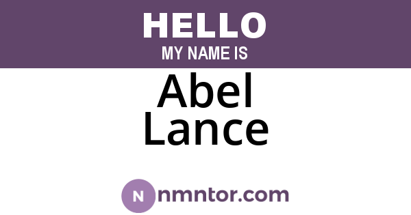 Abel Lance
