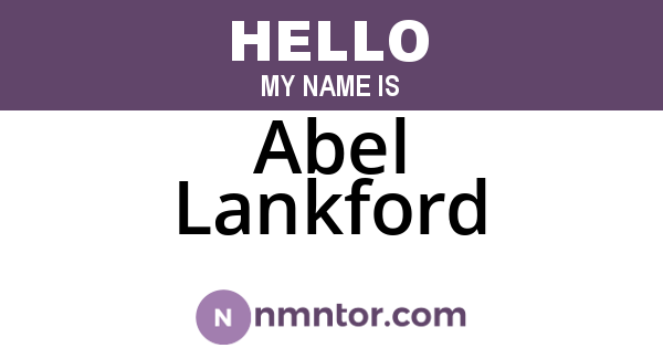 Abel Lankford