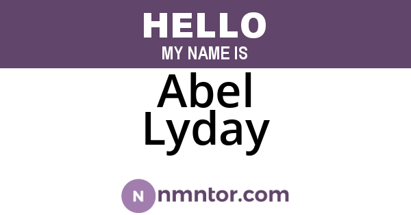 Abel Lyday