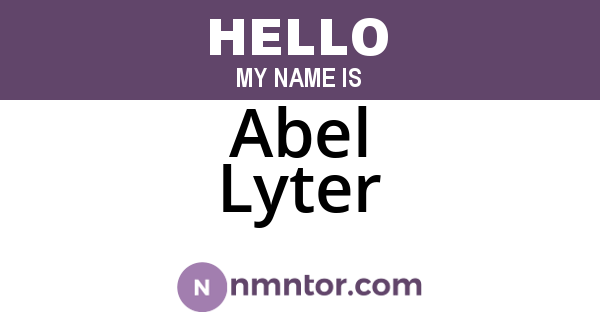 Abel Lyter