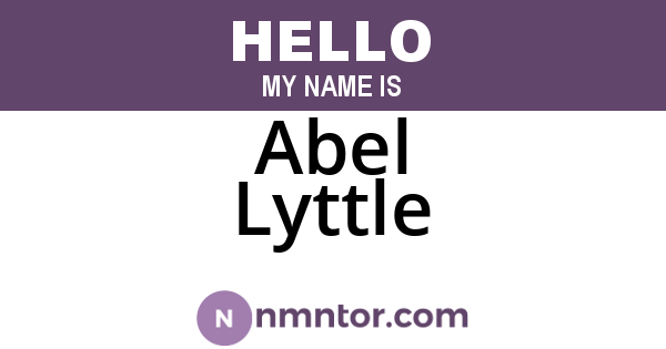 Abel Lyttle