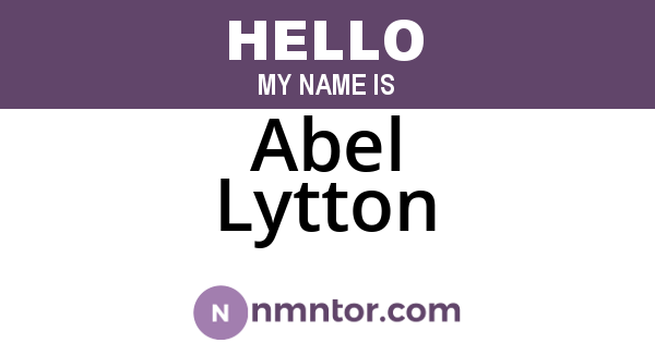 Abel Lytton