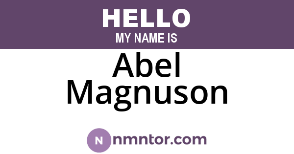 Abel Magnuson