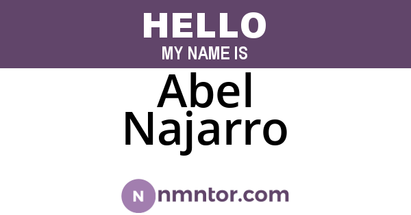 Abel Najarro
