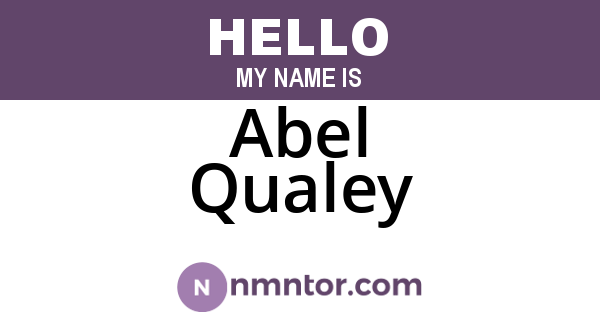 Abel Qualey