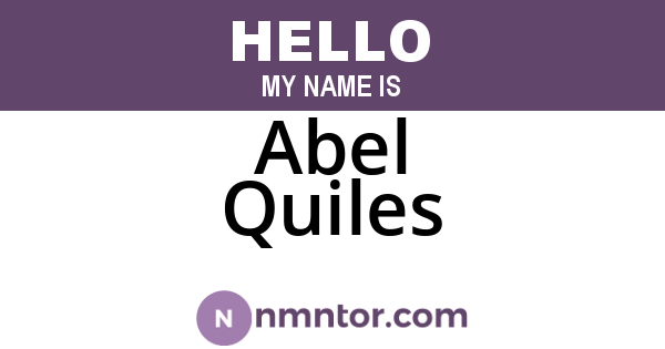 Abel Quiles