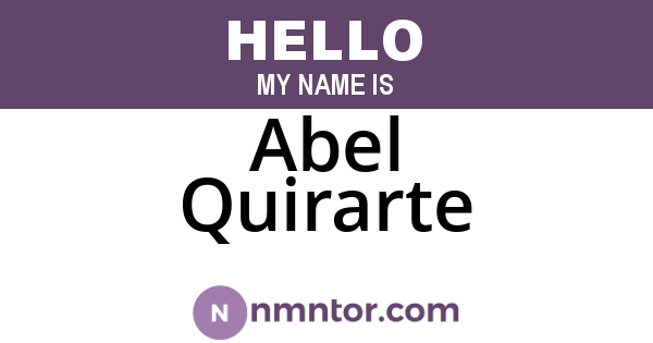 Abel Quirarte