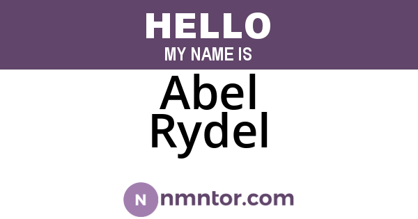 Abel Rydel