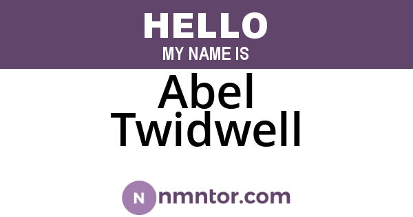 Abel Twidwell