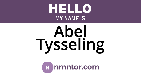 Abel Tysseling