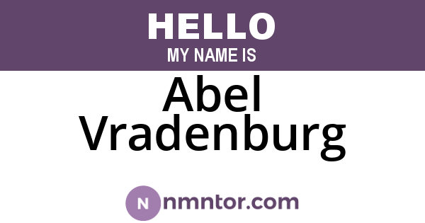Abel Vradenburg