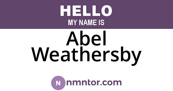 Abel Weathersby