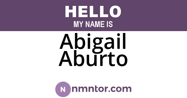 Abigail Aburto
