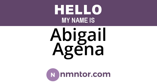 Abigail Agena