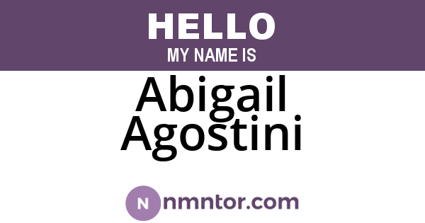 Abigail Agostini