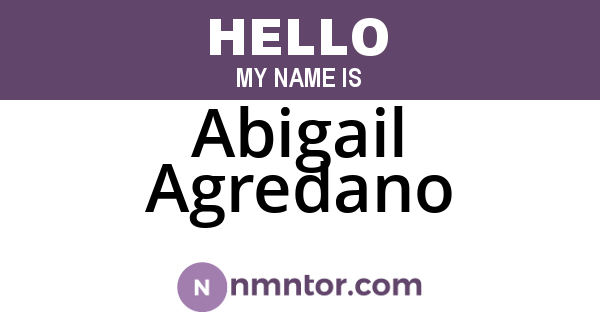 Abigail Agredano