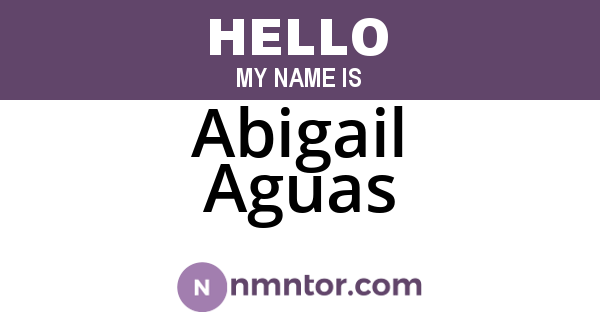 Abigail Aguas