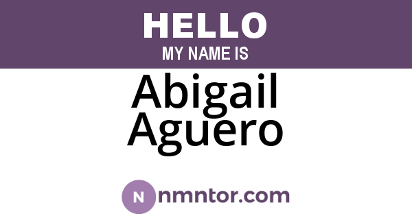 Abigail Aguero