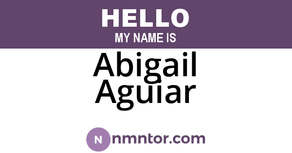 Abigail Aguiar