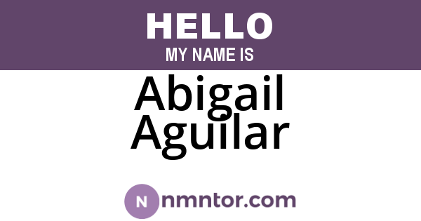 Abigail Aguilar