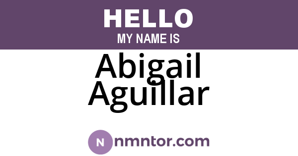 Abigail Aguillar