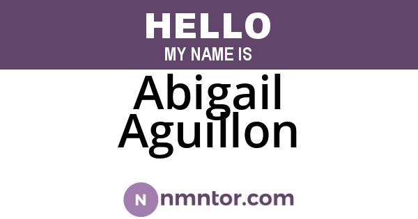 Abigail Aguillon