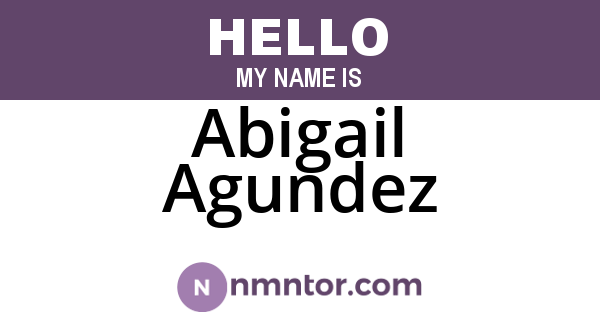 Abigail Agundez