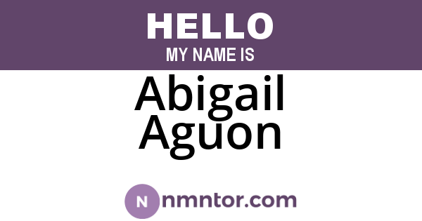Abigail Aguon