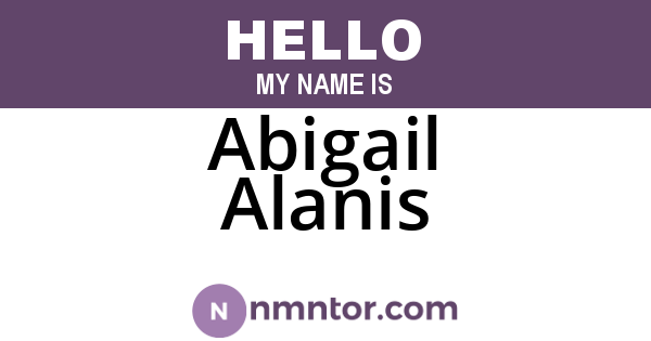 Abigail Alanis