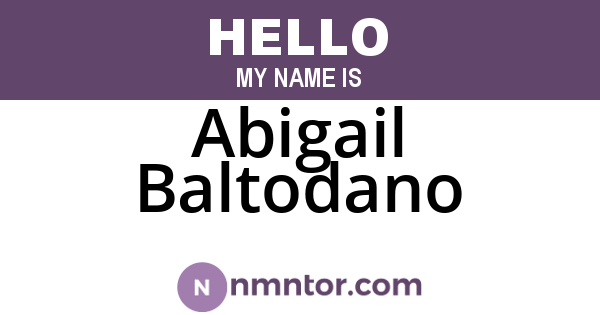 Abigail Baltodano