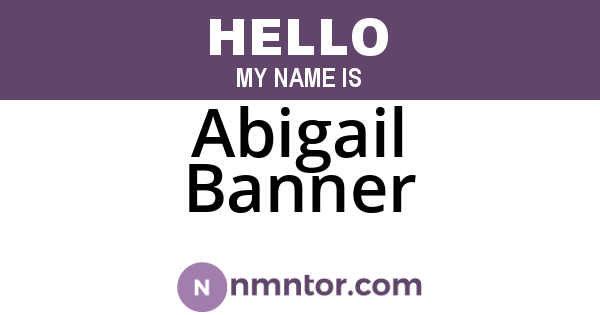 Abigail Banner