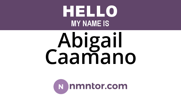 Abigail Caamano