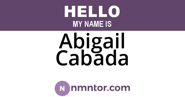 Abigail Cabada