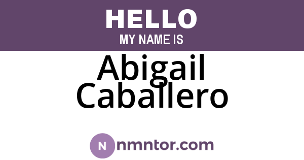 Abigail Caballero