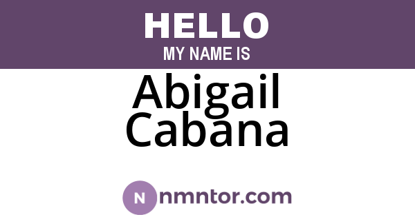 Abigail Cabana