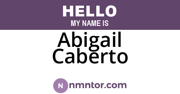 Abigail Caberto