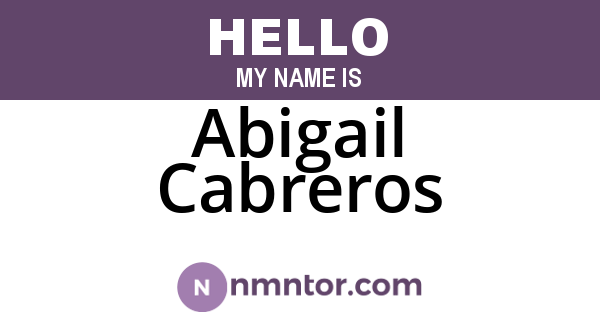 Abigail Cabreros
